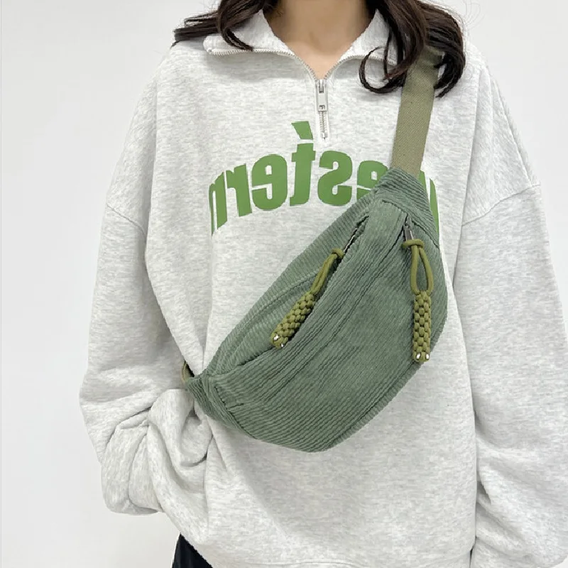 

2025 New Trendy Chest Bag For Women Sporty And Casual Style Shoulder Bag Simple and fashion solid color crossbody bag