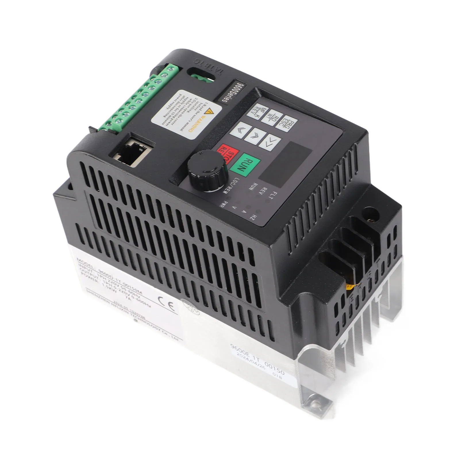 

Преобразователь двигателя VFD Инвертор NFLIXIN Частотный привод 1PH VFD 1 в 1 выход 220 В 1,5 кВт Преобразователь двигателя 9600D‐1T‐00150M