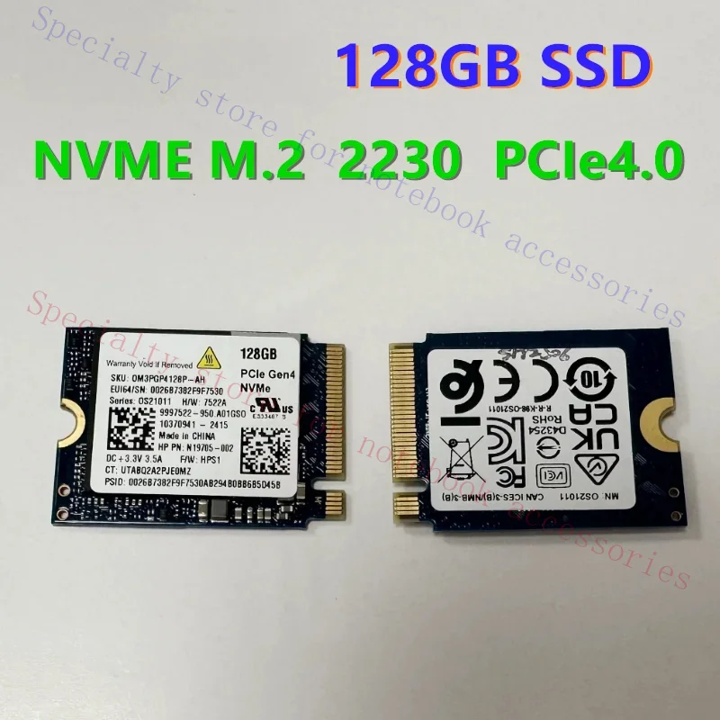 OEM package Kingston SSD 128GB M.2 2230 NVMe PCIe 4.0 built-in solid-state drive