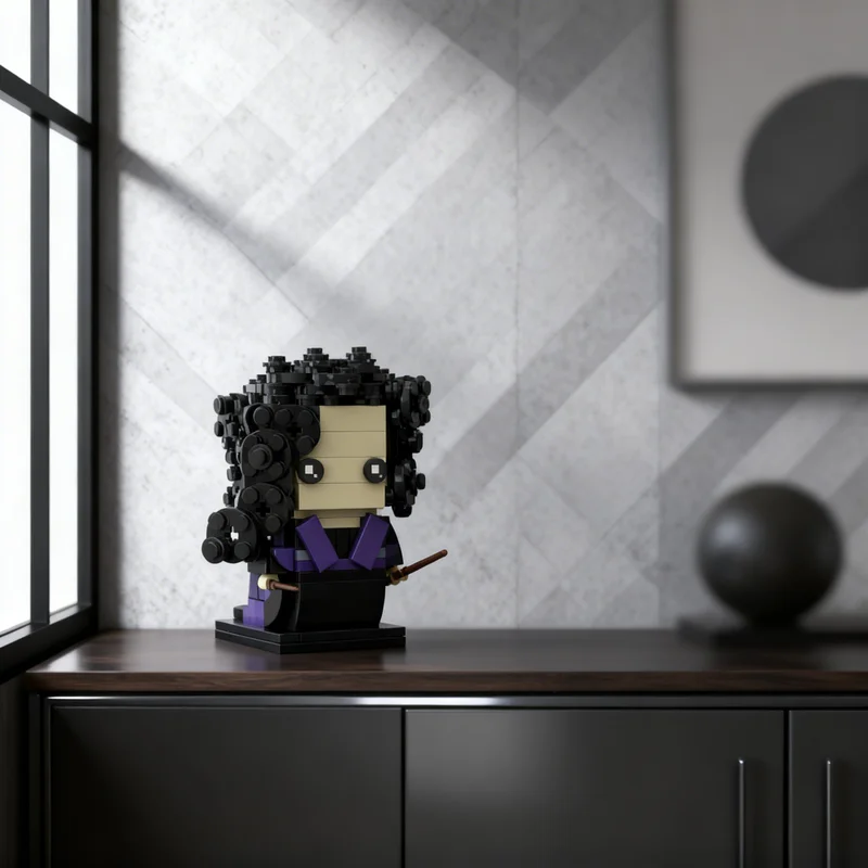 213 Piezas MOC Bellatrix Lestrange Brickheadz, Bloques de Construcción de Modelos, Juguetes de Arquitectura, Regalos de Navidad, Juguetes Educativos para Niños, Ladrillos de Construcción DIY