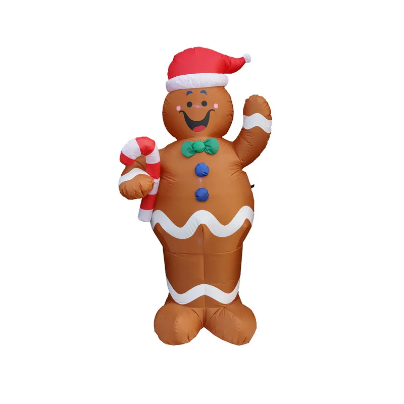 New design Christmas garden decoration inflatable gingerbread man model outdoor decoration venue layout