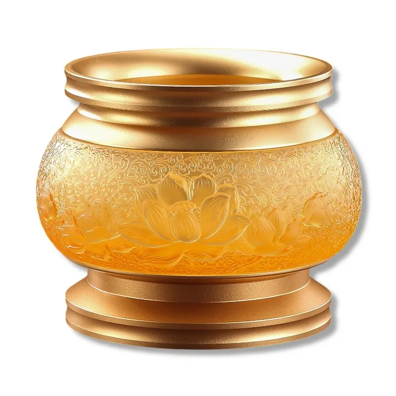Luxury Crystal Incense Burner with Vintage Religious Style Modern Home & Yoga Decor Featuring An Aluminum Alloy Base