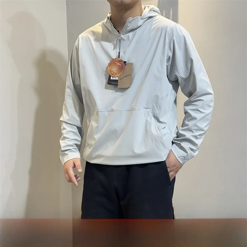 

Весенняя уличная птица, эластичная, Qui Dry, дышащая, солнцезащитная, водонепроницаемая, на молнии, модная, молодежная, с длинной стойкой...