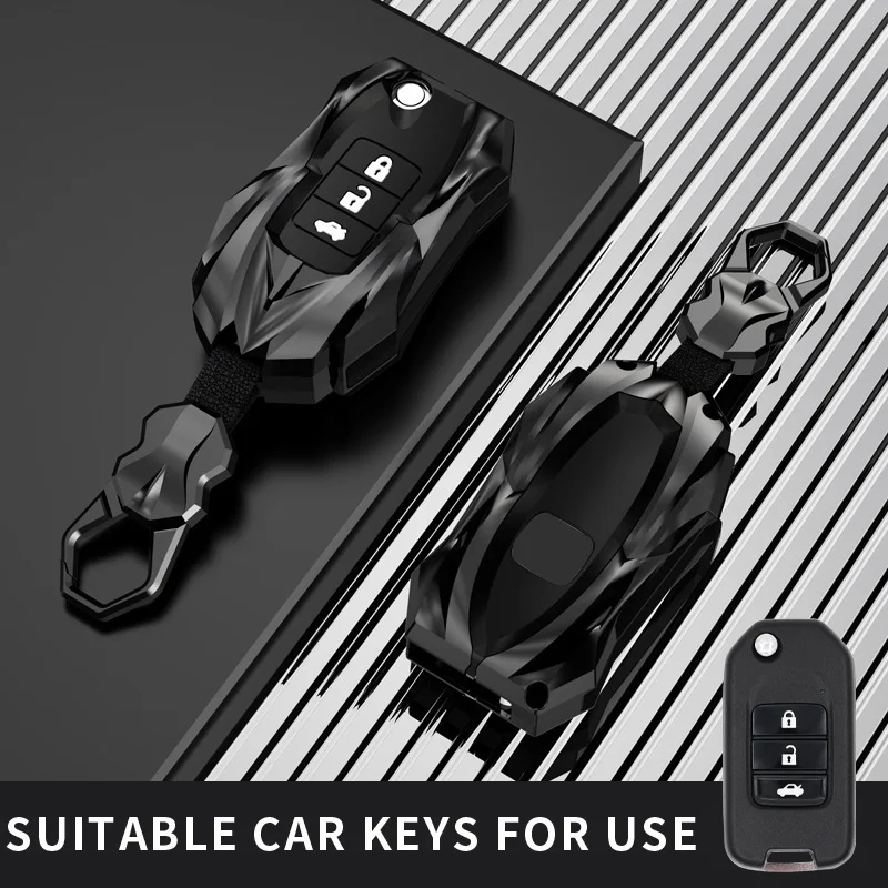 Fit for Honda car key bag cover buckle ring case Accord Civic CR-V HR-V HRV Crider Jade Odyssey City 