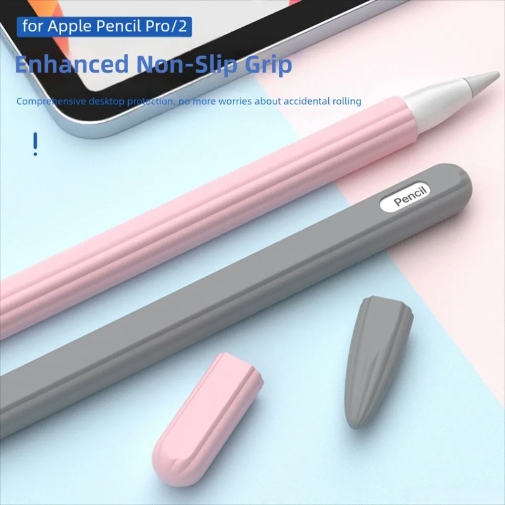 

Silicone Tablet Pencil Case Anti Slip Waterproof Touch Screen Pen Cover Ergonomic Shockproof for Apple Pencil Pro/2