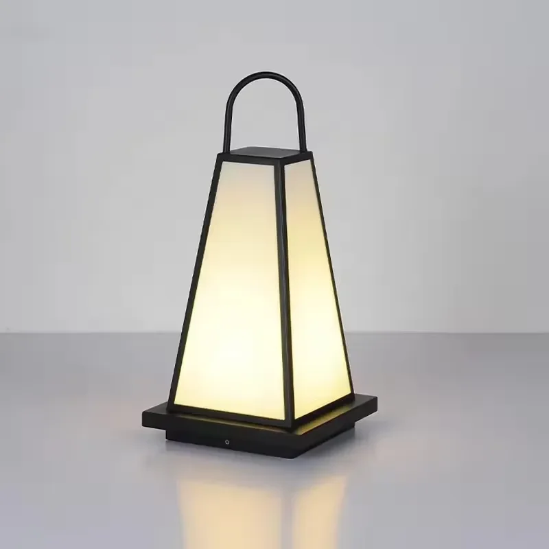 Solar Powered LED Lawn Lamp Waterproof Outdoor Garden Decoration Light Rechargeable Camping Tent Lighting for Yard Pathway
