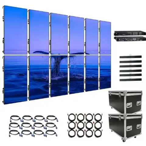 3Mx2M Complete System P2.6 P2.9 P3.91 P4.81 LED Display 500mmx1000mm LED Panel Backdrop Full Color Indoor Outdoor LED Screen