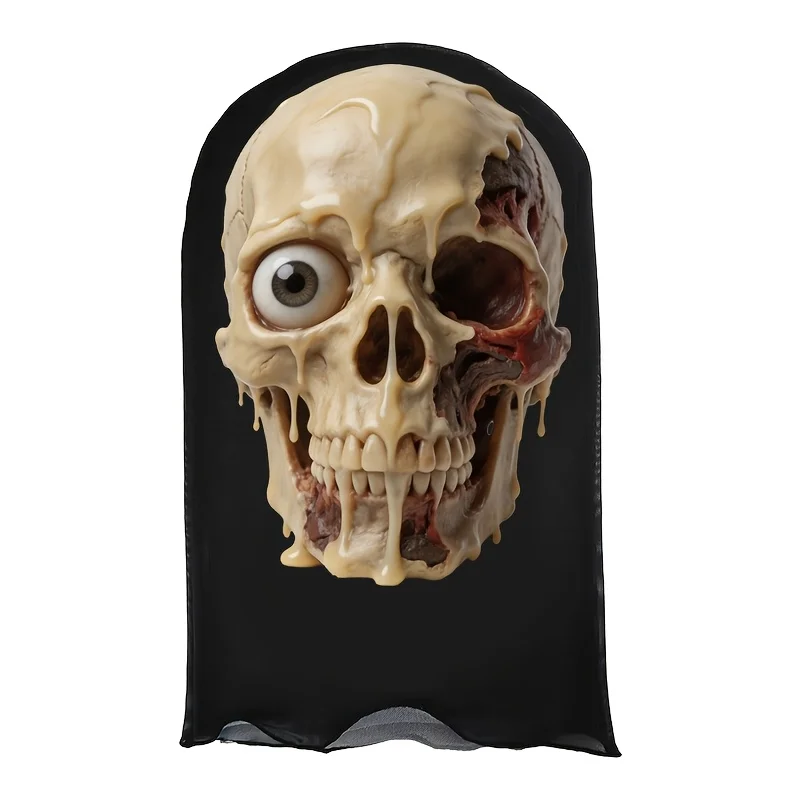 Halloween Breathable Mesh Full Face Mask - Melted Bone And Eyes Create Your Own Sense of Mystery, Full Face Mask with Breathable