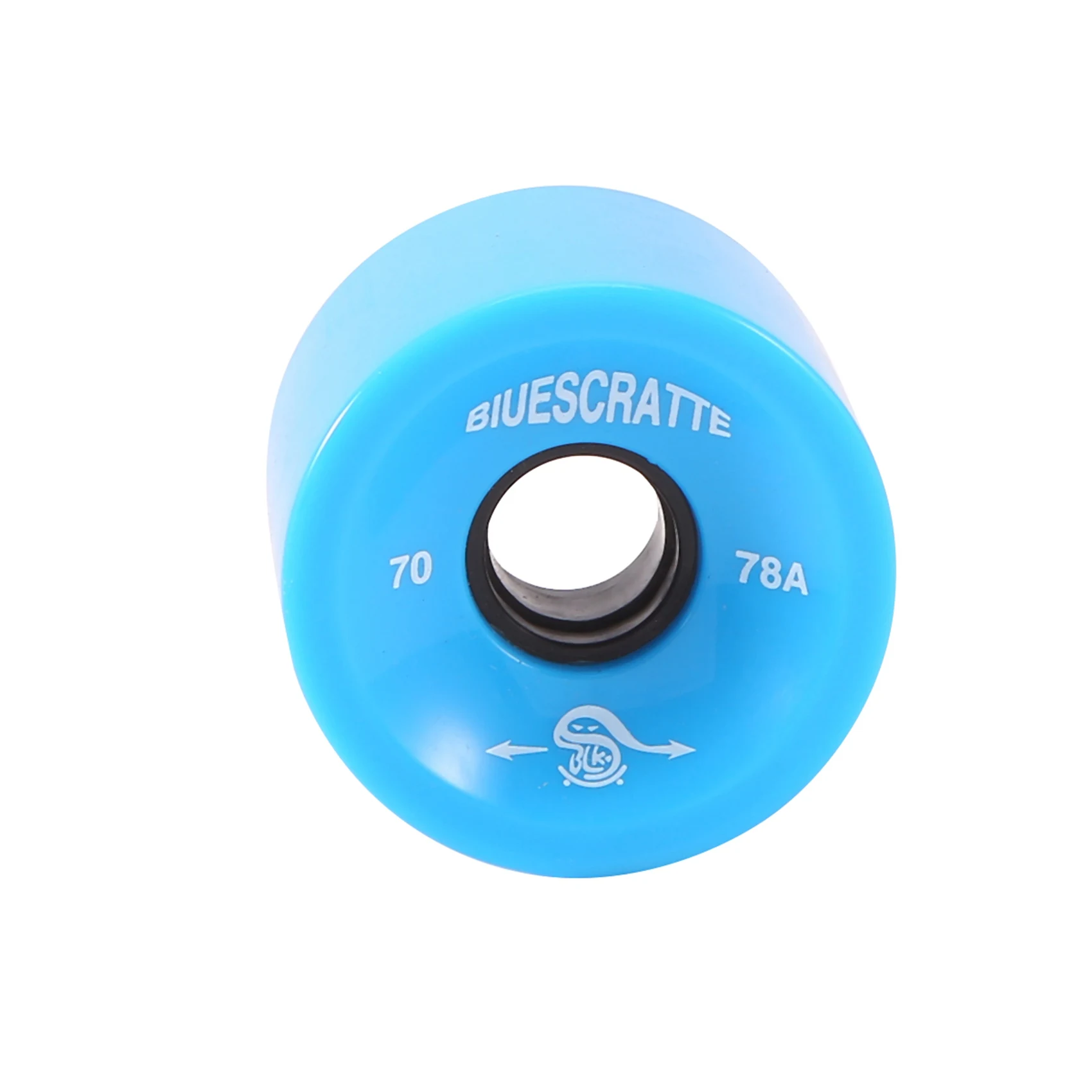 Roues de skateboard et longboard laquées en PU résistant, dimensions x 70mm, pour sports de route, couleur bleu marine, 4 pièces