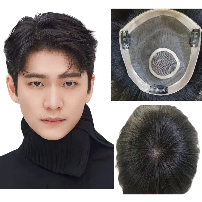 men-hair-piece-100-human-hair-mono-base-6-inch-short-pu-edge-lace-front-with-clips-fully-hand-tied-off-black-system