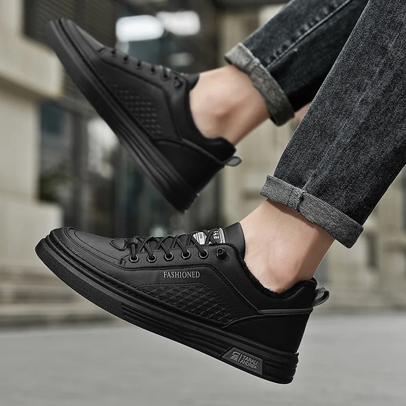 الرجال الخريف جديد تنفس حذاء أبيض الرجال العصرية تنوعا حذاء فاخر 2025 أحذية رسمية رياضية الرجال أحذية رياضية من الجلد عادية #6