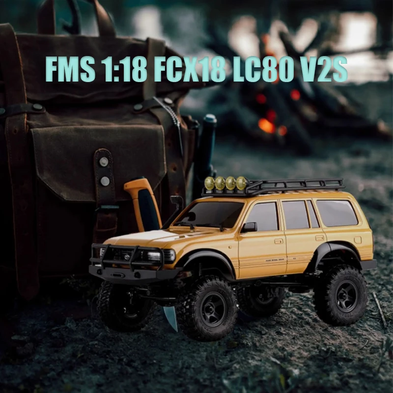 Fms 1:18 Fcx18 Lc80 Rtr V2s Simulation Rc Climbing Car Remote Control Electric Four-Wheel Drive Off-Road Vehicle