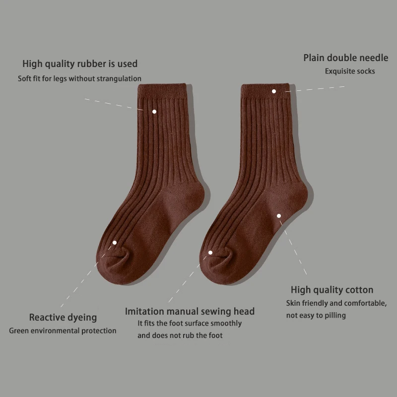 Calcetines de algodón de estilo coreano para niños y niñas, calcetín cálido de Color caramelo para bebé, tejido de Jacquard bonito, de 1 a 12 años, Invierno