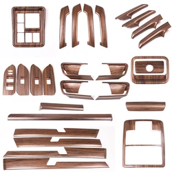 For Toyota Land Cruiser Prado FJ150 150 2010-2019 Pine Wood Grain Car Interior Decoration Trim Frame Stickers Car Accessories