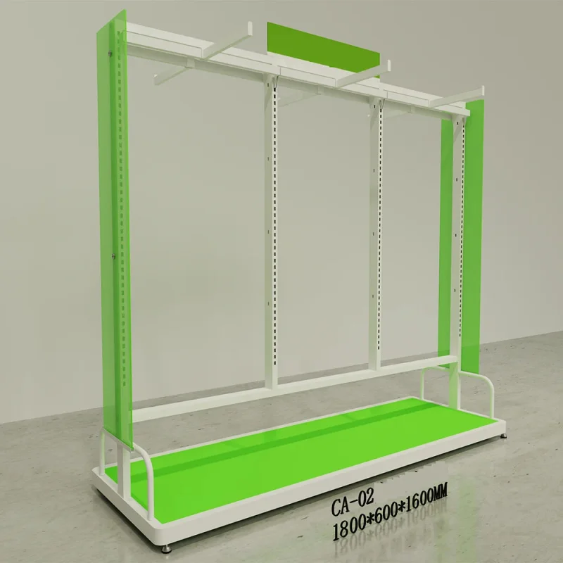 custom.Modern Customized Freestanding Single-Tier Sleepwear Nightwear Rack Optional Side Iron Boards