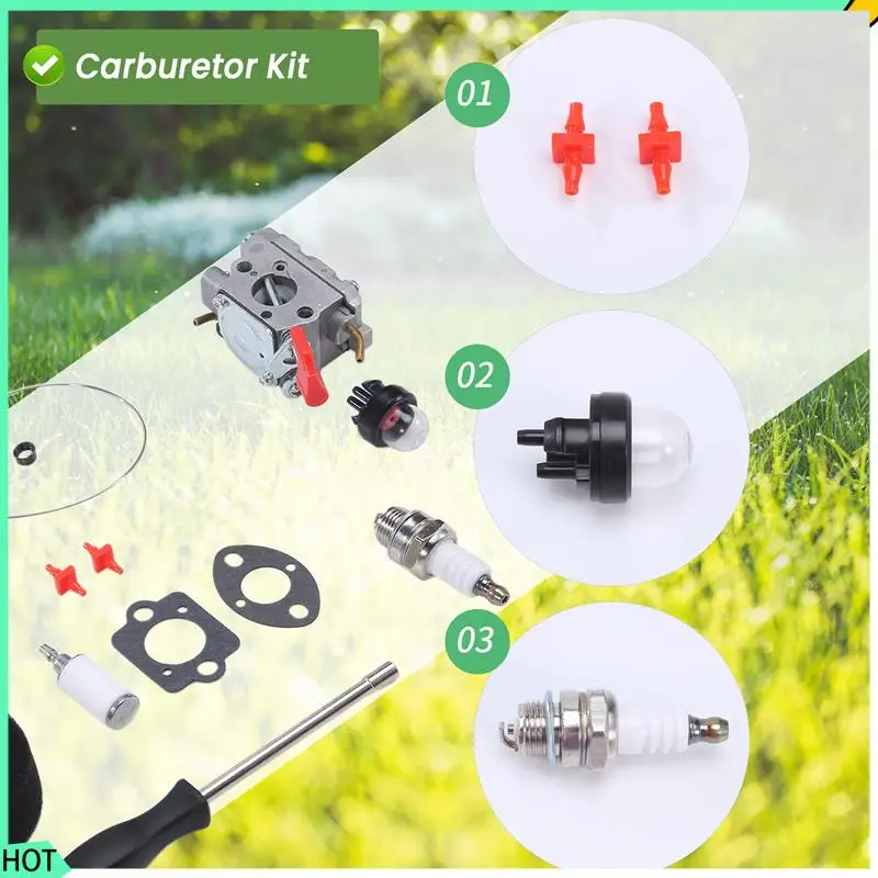 AWAH C1U-W32 Carburetor Kit For 545006017 545030102 530039235 C1U-W32 C1U-W32A C1UW32 C1U Lawn Mower Accessories
