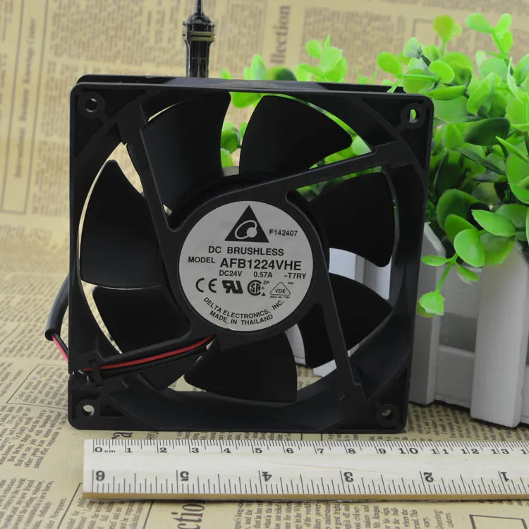 AFB1224VHE 24V 0.57A 12038 12cm double ball, inverter fan 120*120*38MM