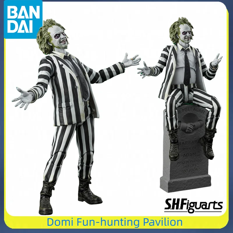 

Bandai Original SHF Beetle Juice Anime Figure Joint Movable Model Finished Action Toys Collectible Gift for Kids Ornaments