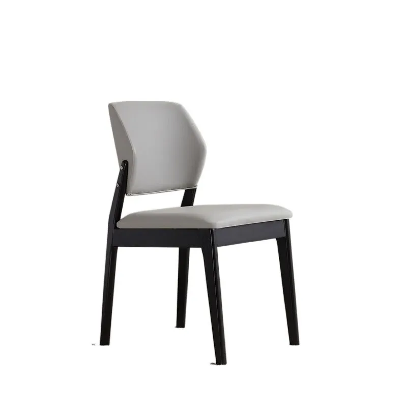 

Luxury dining chairs for home use, Nordic Italian style, minimalist and quiet style, solid wood backrests, dining tables and cha