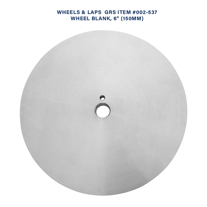 GRS Plain Aluminum Wheel Blank 5" 6" for Power Hone Flat Precision Base Jewelry Engraving Honing Graver Polishing