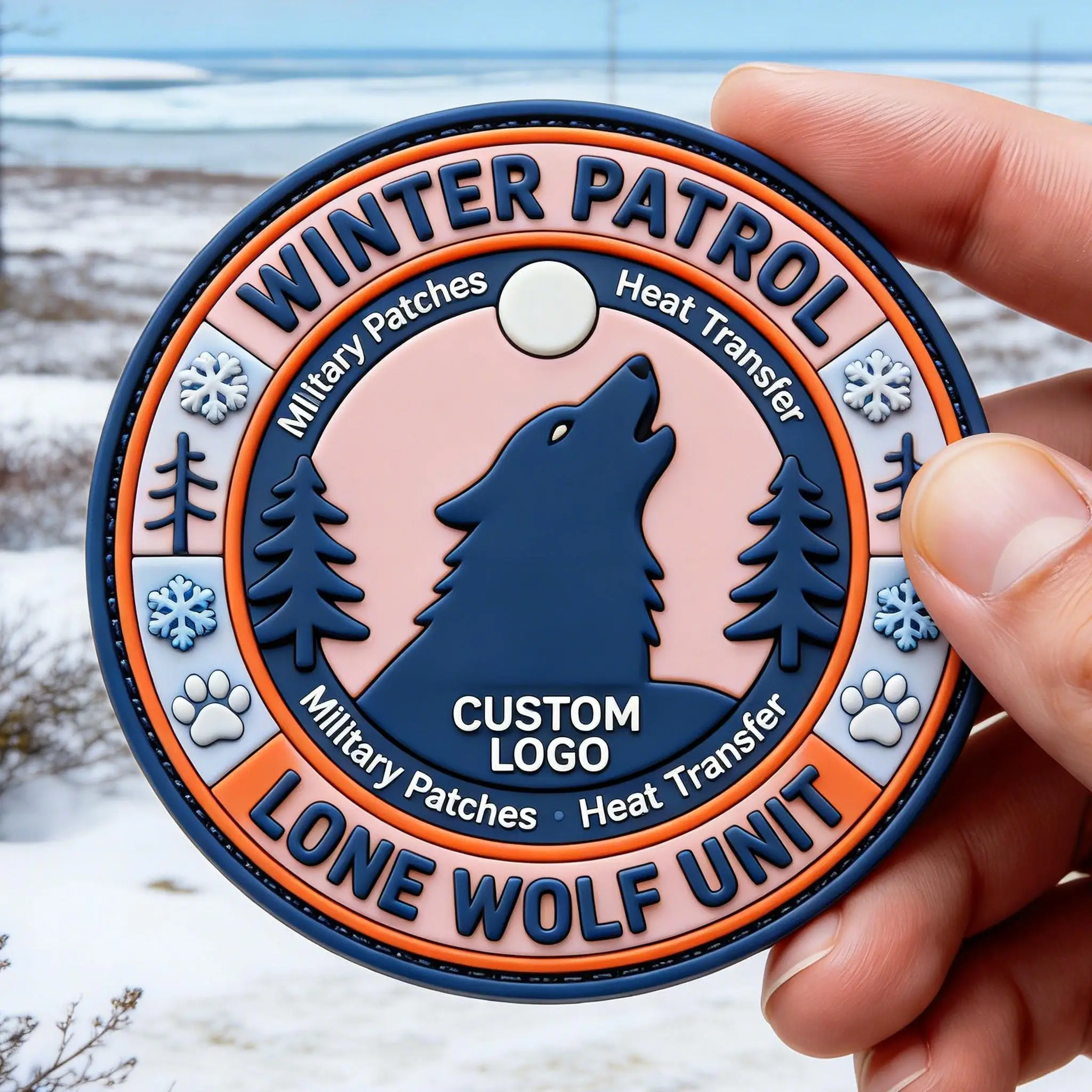 

Custom Design PVC Rubber Badges Hook & Loop Sew On Patches Personalized Clothing Tags for Garment Bags Hats Jeans Accessories