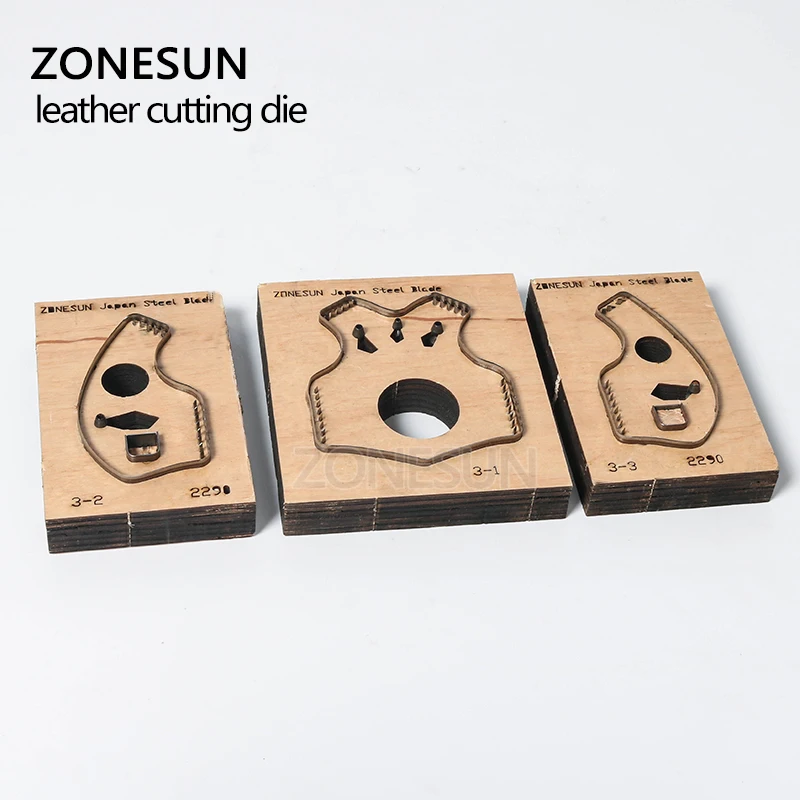 ZONESUN V2 Key Fob Vest Shape Cover Leather Punch Clicker Die Japan Steel Blade DIY Laser Die Cutting Mould Knife