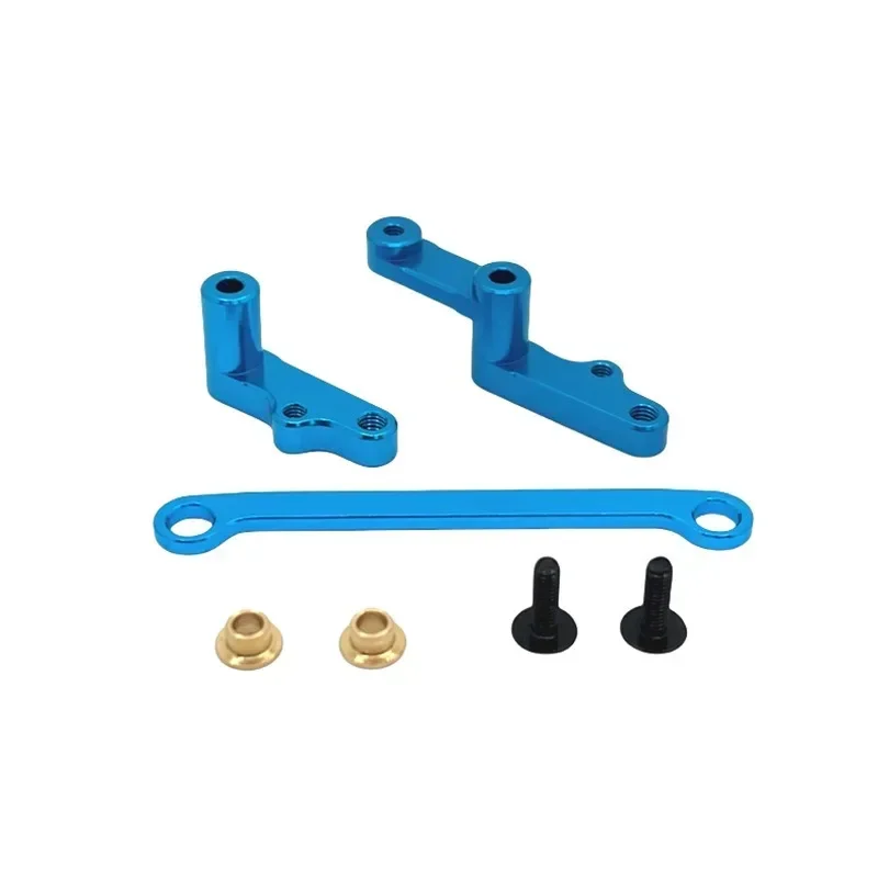 WLtoys 1/12 124008 RC Car's 2706 Metal Steering Assembly Aluminum, for Climbing, Ensures Precise Steering, Ideal for Upgrade.