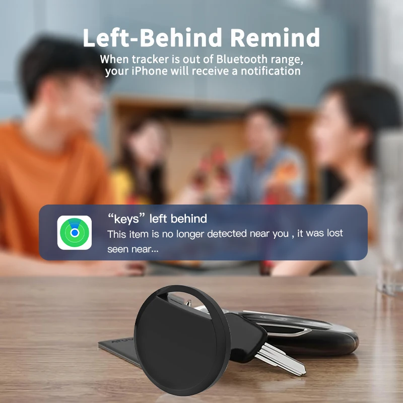 GPS Smart Air Tag Bluetooth Tracker Dispositivo antipérdida para llaves Cartera Equipaje Funciona solo con Apple Find My iOS