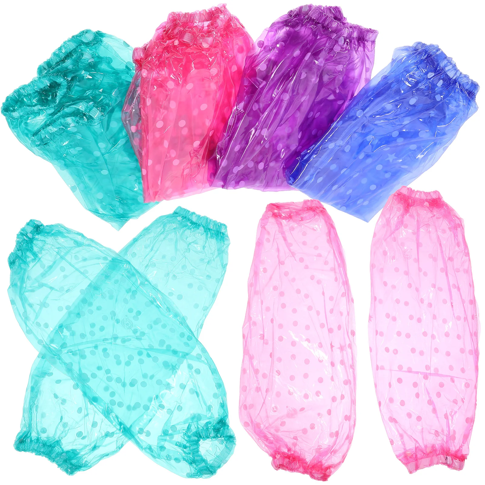 6 Pairs Waterproof Arm Sleeve PVC Sleeves Covers for Arms Oversleeve Women Cuff Miss
