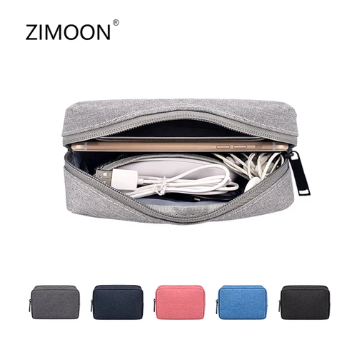 Imagen 1 del producto Bolsa de almacenamiento de energía para ordenador portátil, bolsa de carga multiusos, organizador de viaje, ratón, disco en U, paquete de línea de datos para Macbook, accesorios para Notebook