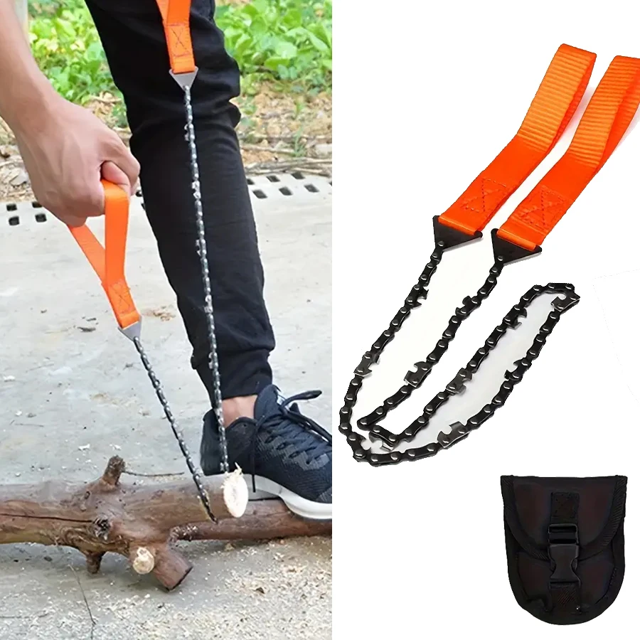 

Stainless Steel Hand Zipper Saw,Portable Outdoor Survival Chain Saw for Camping,Gardening,Wood Cutting - Brushless
