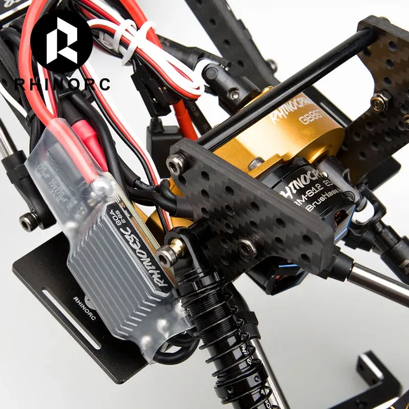 Rhino YUE LCG RC Crawler Car 1:10 RTR 80A ESC S12 Brushless Motor 45KG Servo Parts Toys  Accessories