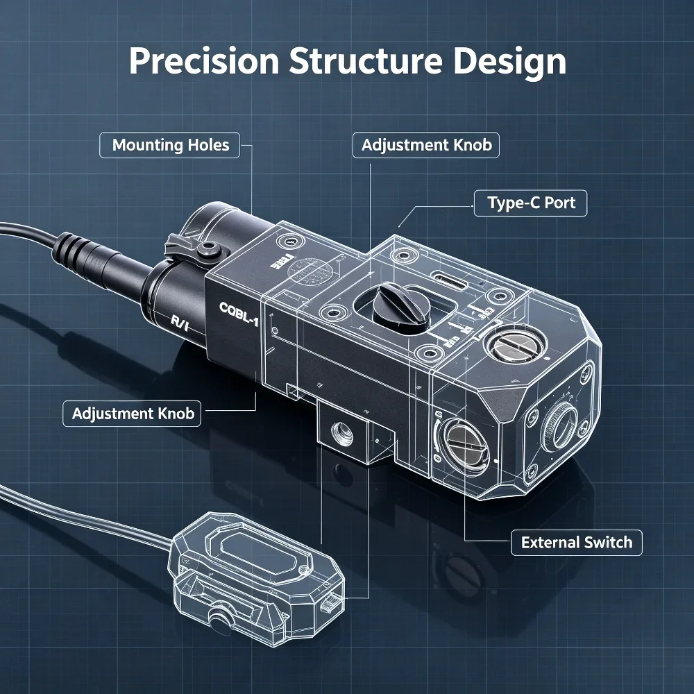 Multi Function Model Position Marker CQBL-1 Type-C Charging Detachable Remote Pressure Switch Hobby Rail Mod Parts