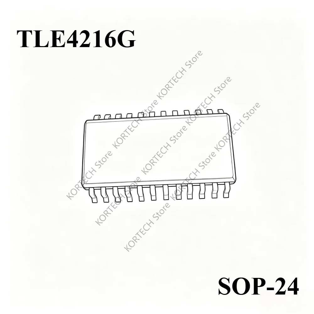 5PCS/Lot  TLE4216G TLE4216 TLE 4216 G SOP-24 Car Computer Board Driver Chips IC