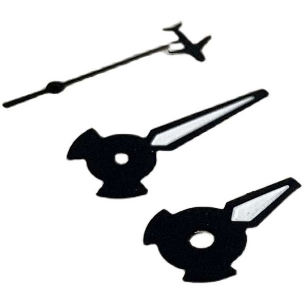 New NH35 Hands Black Watch Hands aghi per puntatori luminosi verdi per movimento NH35 NH36 4R 7S