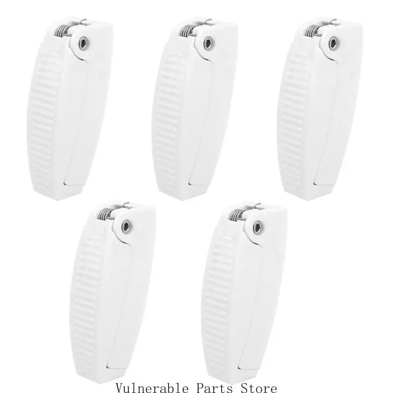 Storage Door Retainer Replacement Set 5 Pack Spring Assisted Clip with Screws for Trailer Motor Home Baggage Doors