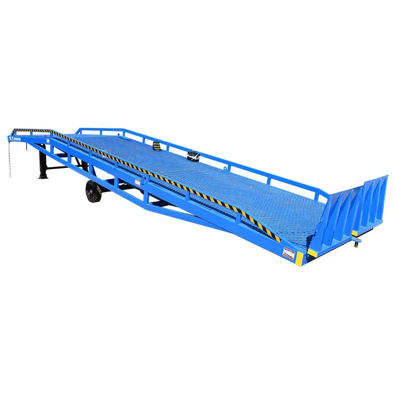 Fixed boarding bridge, forklift large tonnage loading and unloading platform hydraulic mobile boarding bridge