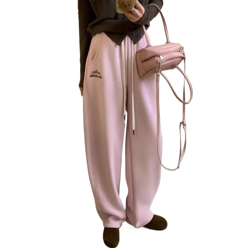 

Autumn Fashion Casual Pants Children's Loose Skinny Scimitar Pants Cartoon Dachshund Embroidered Pocket Versatile Banana Pants