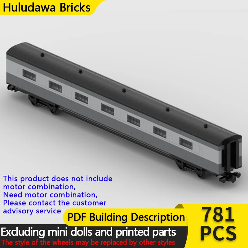 

City Car Model MOC Building Bricks New York Central Passenger Car Modular Technology Children Holiday Gifts Assemble Toys Suit