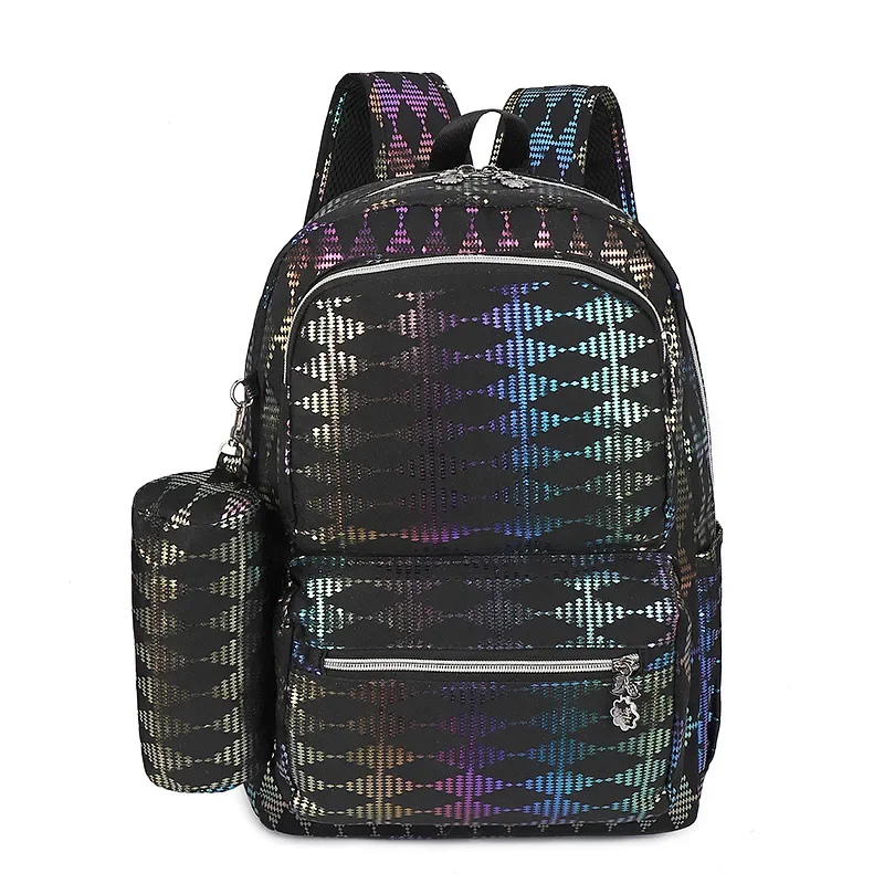 

two-piece set Load reducing school bag Waterproof back to school Backpacks woman School backpacks
