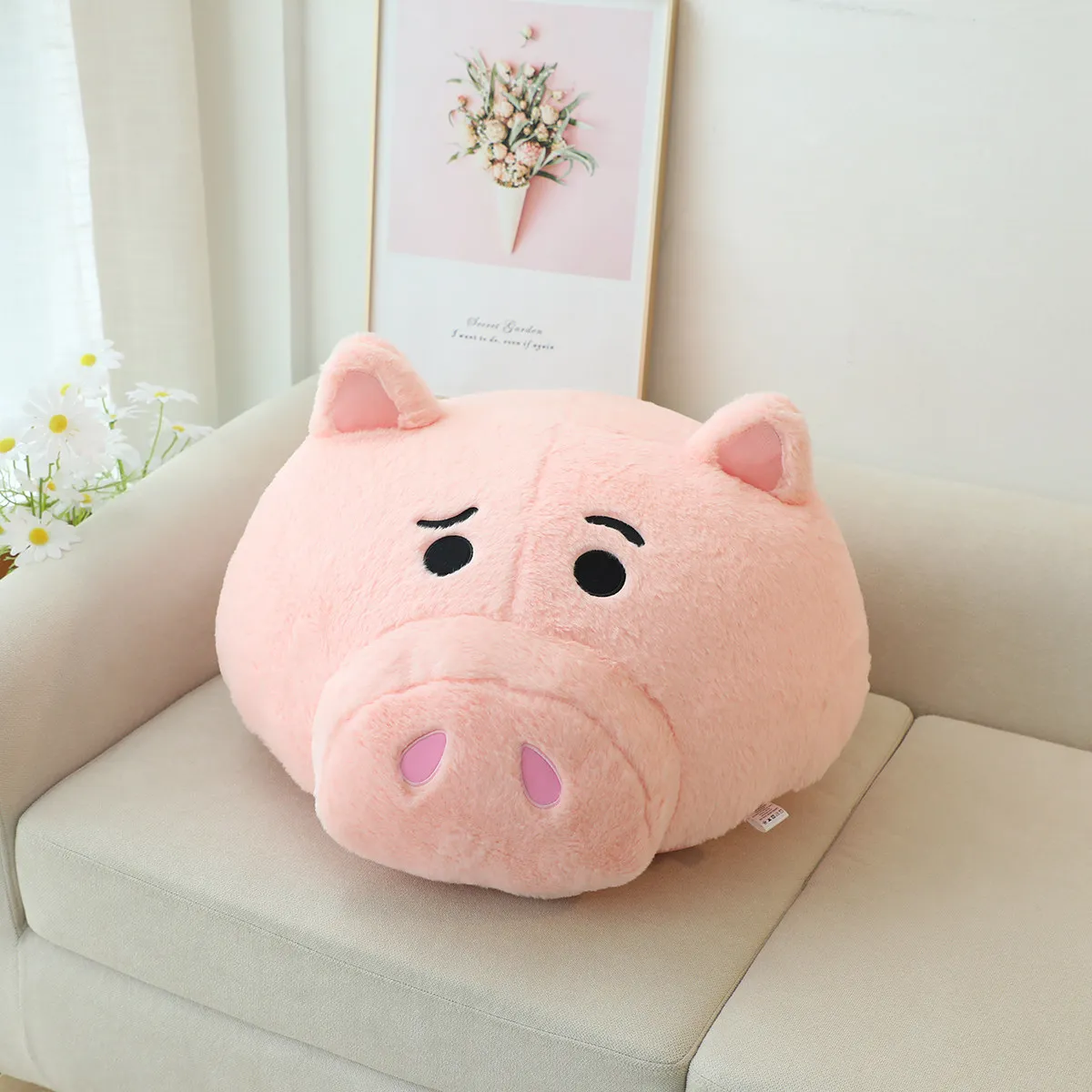 36x60cm Creative Pig's head throw Pillow Plush Toy Stuffed Animal PiggyPlushies Pillow Kawaii Soft Gifts