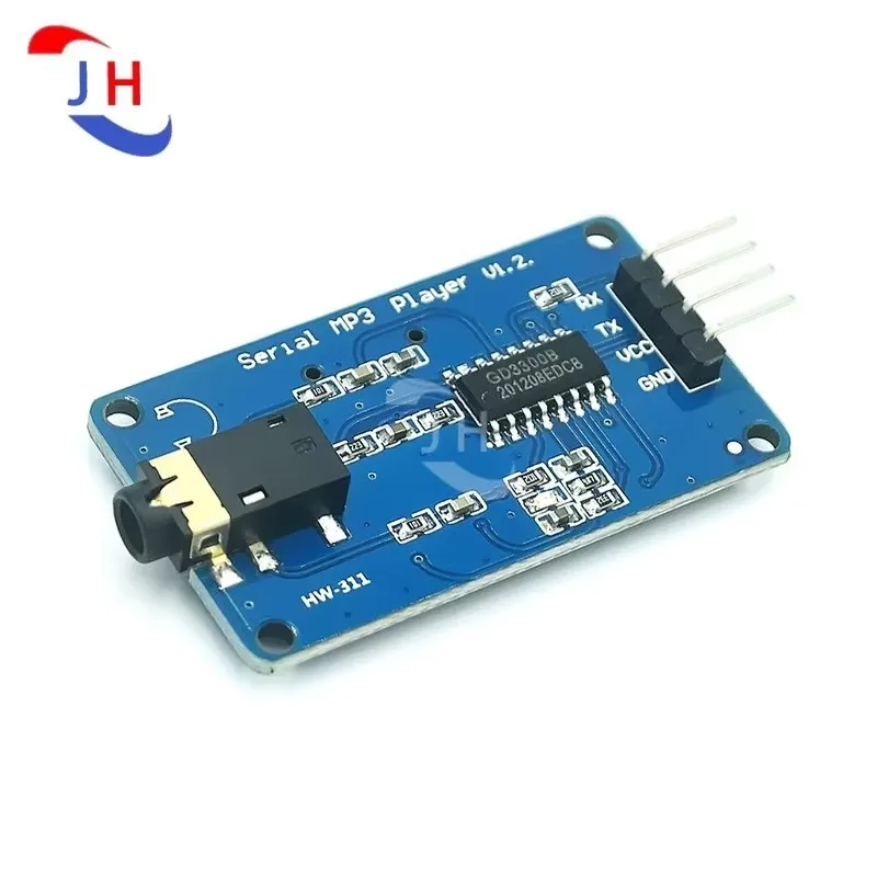 1PCS YX5300 Compatible YX6300 UART TTL Serial Control MP3 Music Player Module Support MP3 WAV Micro SD SDHC Card For Arduino