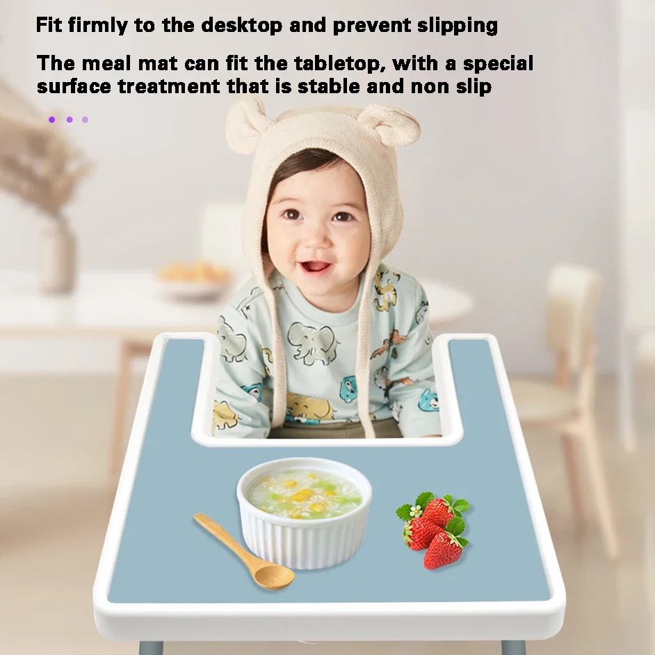 Dining chair baby baby dinner plate silicone mat children\'s table soft cushion anti-fouling non-slip placemats