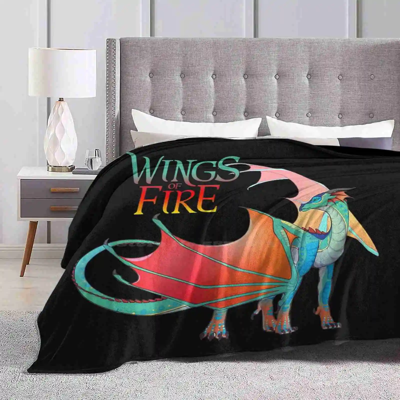 Wings Of Fire-Queen Glory Creative Design Light Thin Soft Flannel Blanket Skywing Dragons Sandwing Scholastic Peril Qibli