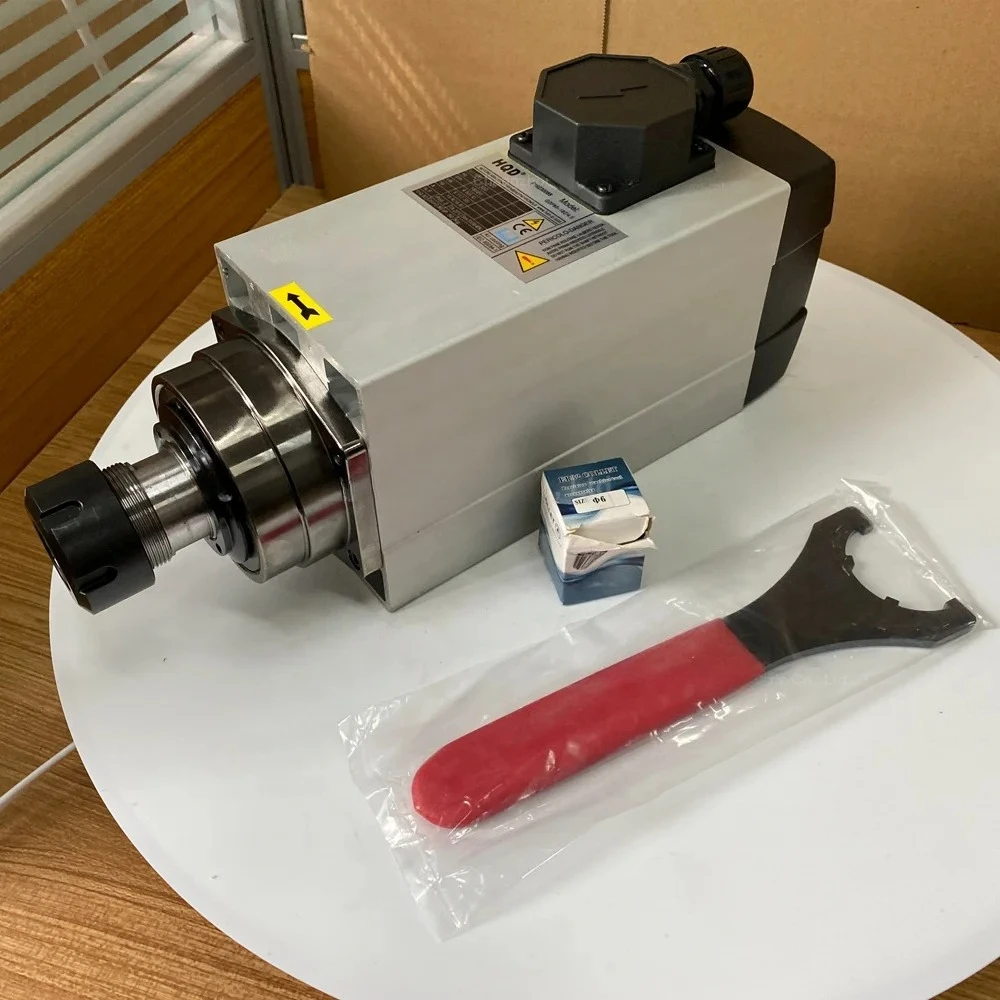 HQD CNC Spindle 4.5KW 6KW Air Cooled Spindle Motor 380V 220V 18000rpm ER32 300HZ for CNC Milling Router Machine
