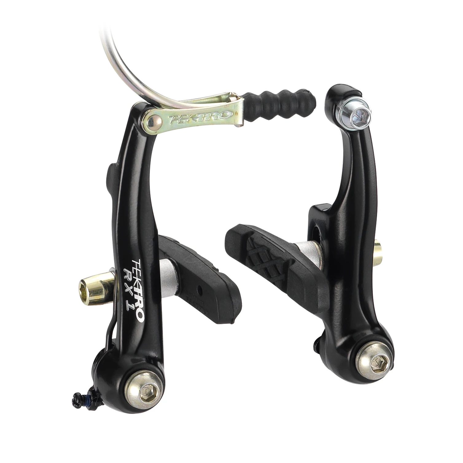 TEKTRO RX1 BMX brake caliper Mini-V brake aluminum alloy side pull brake bicycle clamp arm length 80mm with 836.12 brake shoes