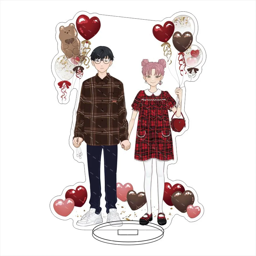 You and I Are Polar Opposites Anime Acrylic Stand Model Plate Decoration Desk Figure Display Fan Gift Keychains