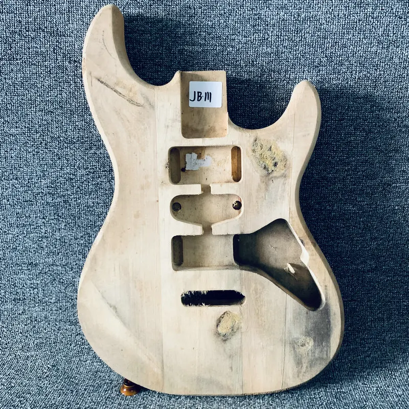 JB111 Surface Dirty&Damages Solid Basswood ST Guitar Body Custom Pickups&Bridges for DIY Special Sales