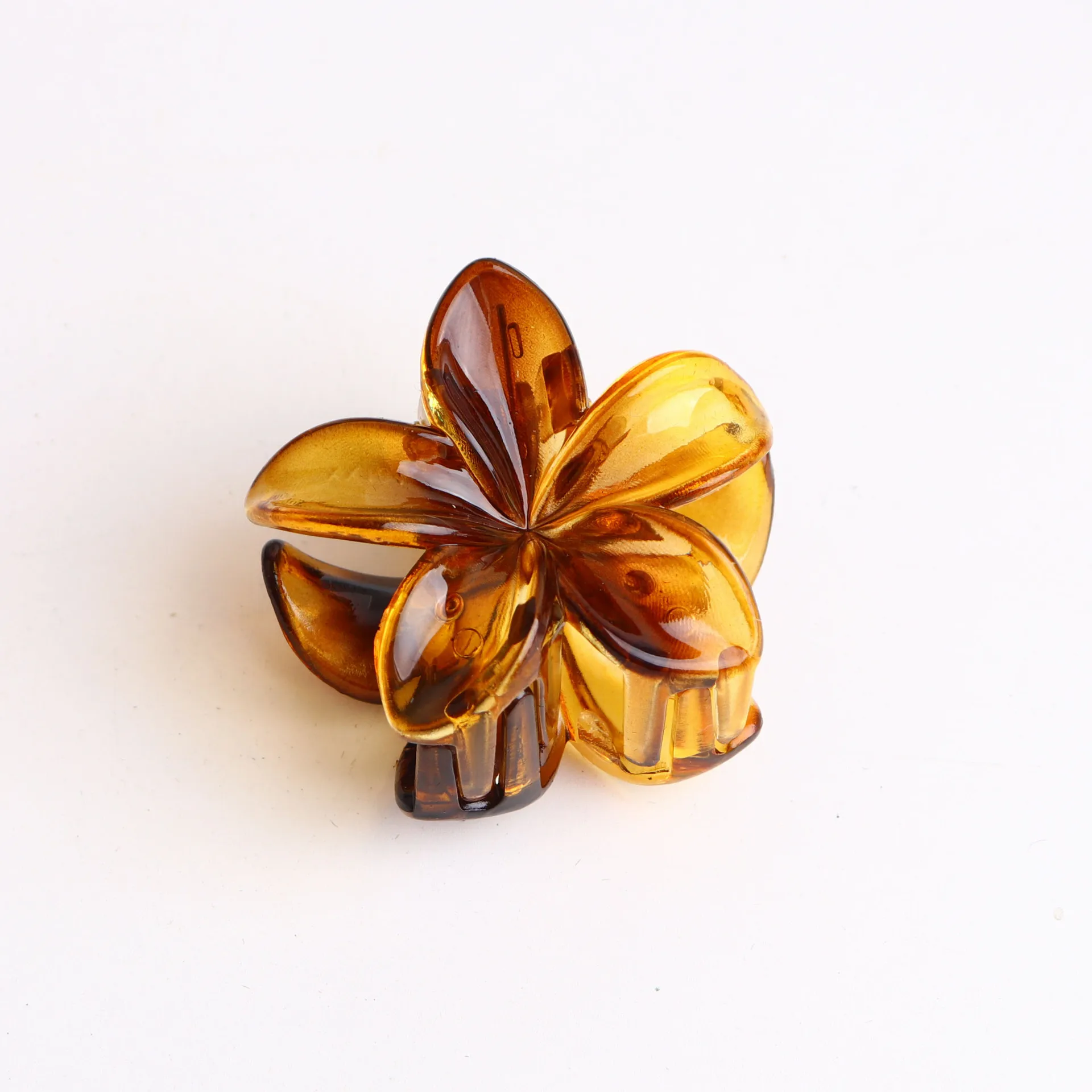 6Pcs/set Vintage Amber Leopard Print Color Jelly Flower Small Hair Clips Claw Clamp Hairpin Barrette Headdress Hair Accessories - view 5