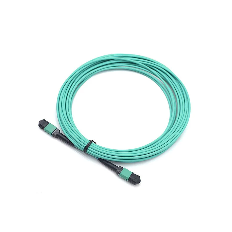 MPO Patchcord 12 Core OM3/300 1-100M كابل التصحيح كابل بصري متعدد الأوضاع OM3 Mpo لوحدة 100G 40G 12 Core OM3 Mpo Patchcord #2